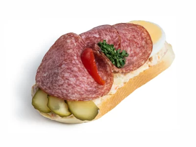 Chlebíček Herkules na salátě